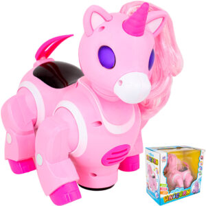 Игрушка на батарейках Единорог, свет, звук, в коробке