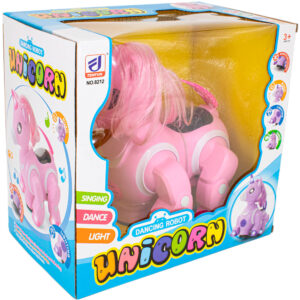 Игрушка на батарейках Единорог, свет, звук, в коробке